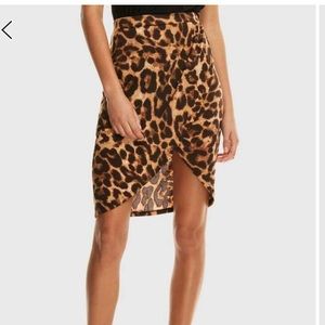 Urban Outfitters Skirts - Leopard print wrap split skirt Urban Outfitters Skirts - Leopard print wrap split skirt